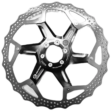 a2Z SPV TDC CenterLock féktárcsa [fekete, 203 mm, pöttyös] kerékpáros