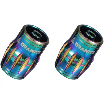 Granite Juicy Nipple Schrader szelepsapka [oil slick] kerékpáros