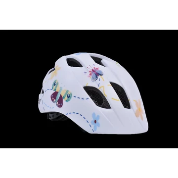 Safety Labs Fiona Light gyermek lány kerékpáros sisak [fehér pillangós, 48-53 cm (S)]