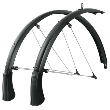 SKS-Germany Bluemels Trekking 28" Matt Edition sárvédő szett [53 mm, matt fekete] kerékpáros