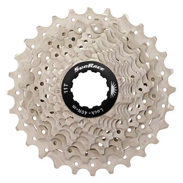 Sunrace CSRS0 10 sebességes fogaskeréksor [ezüst-fekete, 11-28] kerékpáros