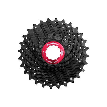 Sunrace CSRX1 11 sebességes fogaskeréksor [fekete-piros, 11-32] kerékpáros