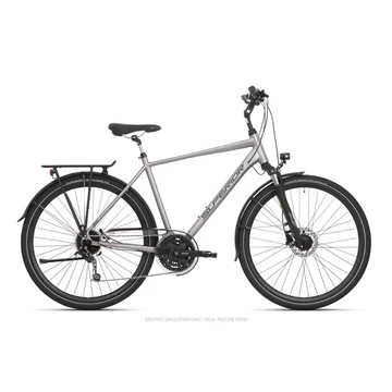 Superior STK 500 trekking kerékpár [48 cm, matt sötétszürke] kerékpáros