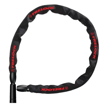 Trelock BC 115 kulcsos láncos zár [fekete, 110 cm] kerékpáros