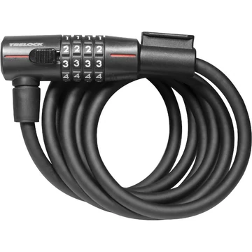 Trelock SK 210 számzáras huzalos zár [fekete, 180 cm] kerékpáros