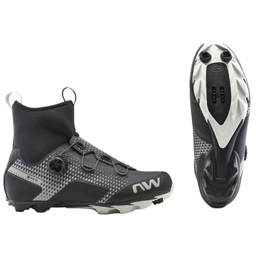 Cipő NORTHWAVE MTB CELSIUS XC GTX 41 téli, szürke/fényvisszaverős kerékpáros