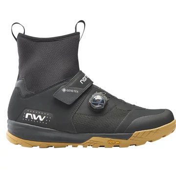 Cipő NORTHWAVE MTB KINGROCK PLUS GTX 44,5 téli, fekete/méz kerékpáros