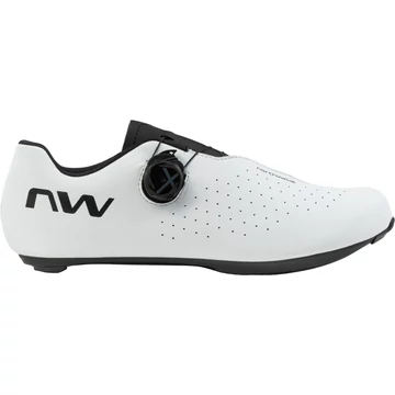 Cipő NORTHWAVE ROAD SONIC PLUS WIDE 45,5 FEHÉR/FEKETE kerékpáros