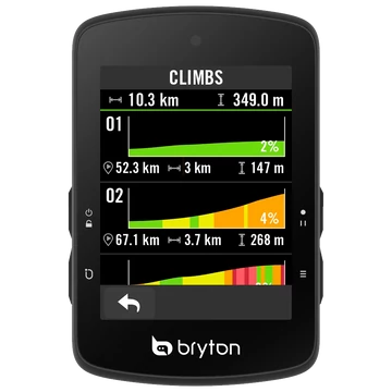 Computer BRYTON RIDER S510 T GPS komputer szett HRM/CAD/SPD kerékpáros