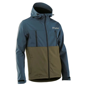 Dzseki NORTHWAVE EASY OUT SOFTSHELL 3XL kék/zöld kerékpáros