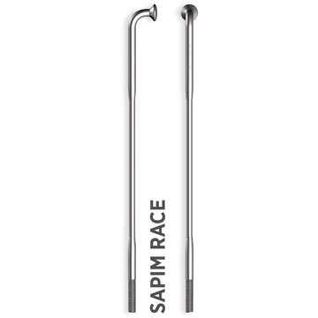 Küllő SAPIM RACE Inox 14G 270mm J-Bend fekete + Polyax réz 14G 12mm fekete kerékpáros