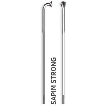 Küllő SAPIM STRONG Inox 14G 254mm J-Bend + Polyax réz 14G 12mm ezüst kerékpáros
