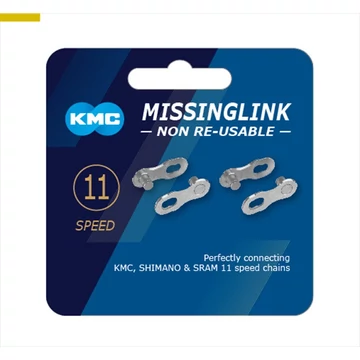 Lánc KMC MISSINGLINK patentszem 1,1/128 11 sebességes CL555 kerékpáros