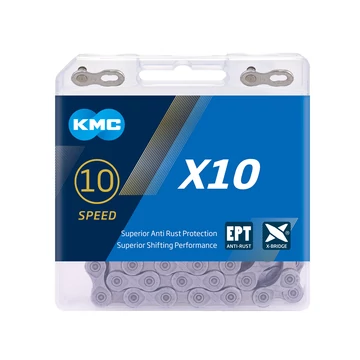 Lánc KMC X10 10 sebességes EPT 1/2x11/128 116L kerékpáros