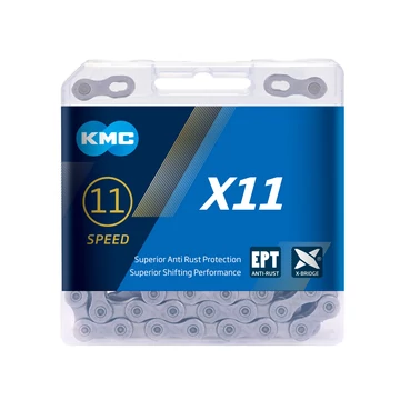 Lánc KMC X11 11 sebességes EPT 1/2 x 11/128 118L kerékpáros