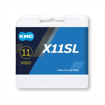 Lánc KMC X11 11 sebességesSL SILVER 1/2x1/128 118L kerékpáros