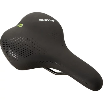 Nyereg BIKEFUN LAUSANNE Comfort trekking ffi fekete Memory Foam - D225Q kerékpáros