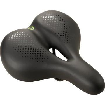 Nyereg BIKEFUN SIENA Comfort trekking fekete Memory Foam - D392MF kerékpáros