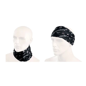 Sapka PROLOGO BANDANA csősál fekete/fehér kerékpáros