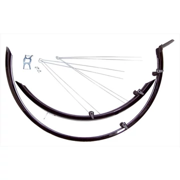 Sárvédő BIKEFUN MTB alu plastic matt fekete kerékpáros