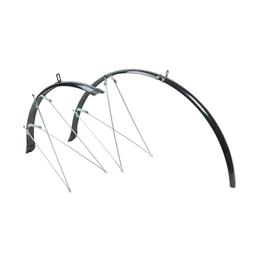 Sárvédő BIKEFUN ROAD aluplastic fekete 36 mm, 700C - BFU005 kerékpáros