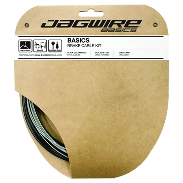 Jagwire Basics Sram/Shimano Road/MTB fék bowdenszett [fekete] kerékpáros