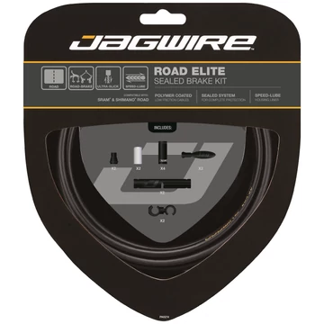 Jagwire Road Elite tömített fék bowdenszett [fekete] kerékpáros