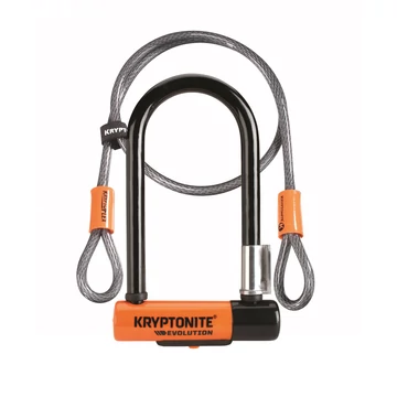 Kryptonite Evolution Mini-7 + hurokkábel kulcsos U-lakat kerékpáros