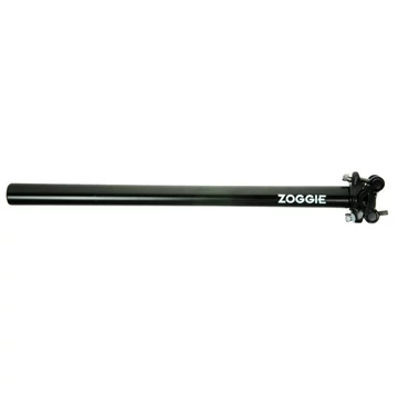 Zoggie kétcsavaros nyeregcső [fekete, 25.0 mm, 400 mm] kerékpáros