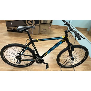 Neuzer Duster Sport  27,5”-os MTB kerékpár 21” vázméret fekete-türkiz-sárga