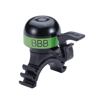 BBB Cycling kerékpáros csengő BBB-16 MiniFit, fekete/zöld