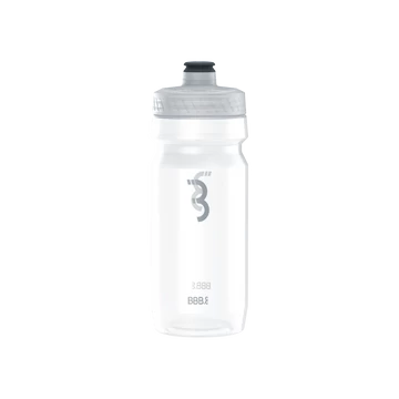 BBB Cycling kerékpáros kulacs BWB-11 AutoTank, 550ml, auto szeleppel, BPA mentes, mosogatógépben is mosható, átlátszó/szürke logóval