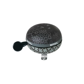 Basil csengő Boheme Big Bell, charcoal fekete kerékpáros