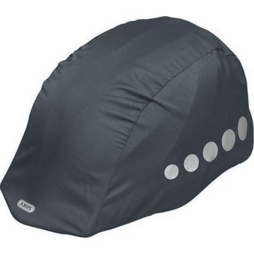 ABUS Lumino biztonsági fényvisszaverős sisak esővédő Raincap, unisex, fekete kerékpáros