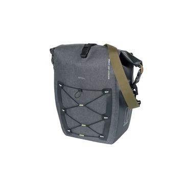 Basil egyoldalas táska Navigator Storm L, 25-31 l, fekete kerékpáros