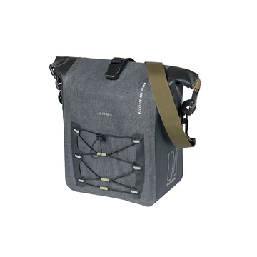 Basil egyoldalas táska Navigator Storm M, 12-15 l, fekete kerékpáros