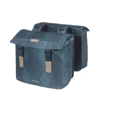 Basil dupla táska Elegance Double Bag kék kerékpáros