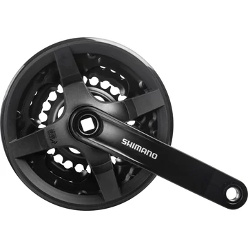 Shimano hajtómű ty 150mm-42x34x24f négyszögtengelyes fekete hg 6/7/8s lv kerékpáros