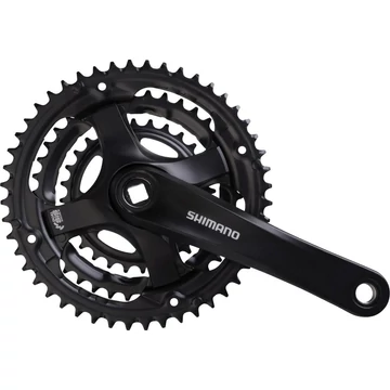 Shimano hajtómű ty 175mm-48x38x28f négyszögtengelyes fekete hg 6/7/8-as kerékpáros