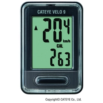 Cateye computer velo 9 ccvl820 9funk fekete kerékpáros