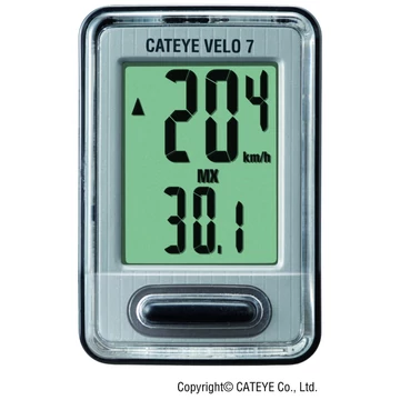 Cateye computer velo 7 ccvl520 7funk fekete kerékpáros
