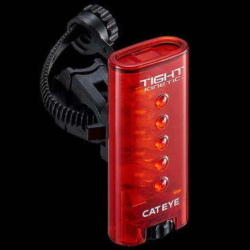 Cateye lámpa hátsó tight kinetic tlld180k 3funk/5led 2xaaa kerékpáros