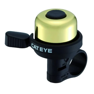 Cateye csengő wind bell pb-1000 kicsi belső mechanikás arany/fekete kerékpáros