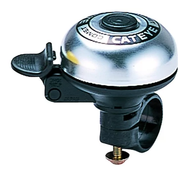 Cateye csengő comet-bell pb-200 kicsi külső pengetős ezüst kerékpáros