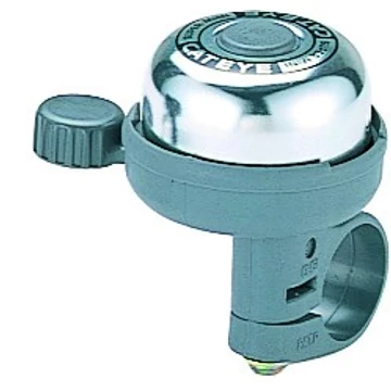Cateye csengő super-mini-bell pb-600 közepes belső mechanikás ezüst kerékpáros
