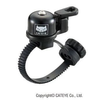 Cateye csengő flex-tight bell oh-2400 pici külső mech fekete kerékpáros
