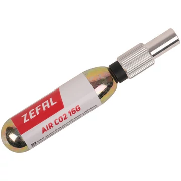 Zefal pumpa co2 ez adaptator alu patronhoz +16g menetes patron 37mm 10g kerékpáros