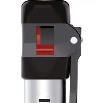 Zefal pumpa mini air profil switch 7bar alu/tp 200mm ezüst/fekete 110g kerékpáros