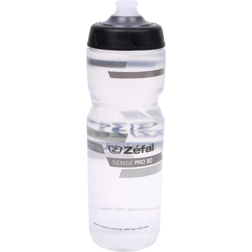 Zefal kulacs sense pro 80 - 800ml menetes átlátszó (szürke/fekete) kerékpáros