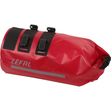 Zefal kormánytáska z-adventure aero f12 vízálló piros időfutamra 12l 260g kerékpáros